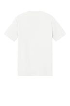 Rear View of Natural District Perfect Tri Tee. DM130