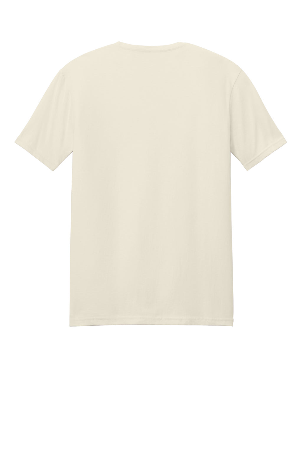 Rear View of Natural Gildan Softstyle T-Shirt. 64000