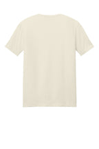 Rear View of Natural Gildan Softstyle T-Shirt. 64000