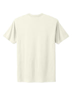 Rear View of Natural Next Level Apparel Adult Cotton Tee. NL3600