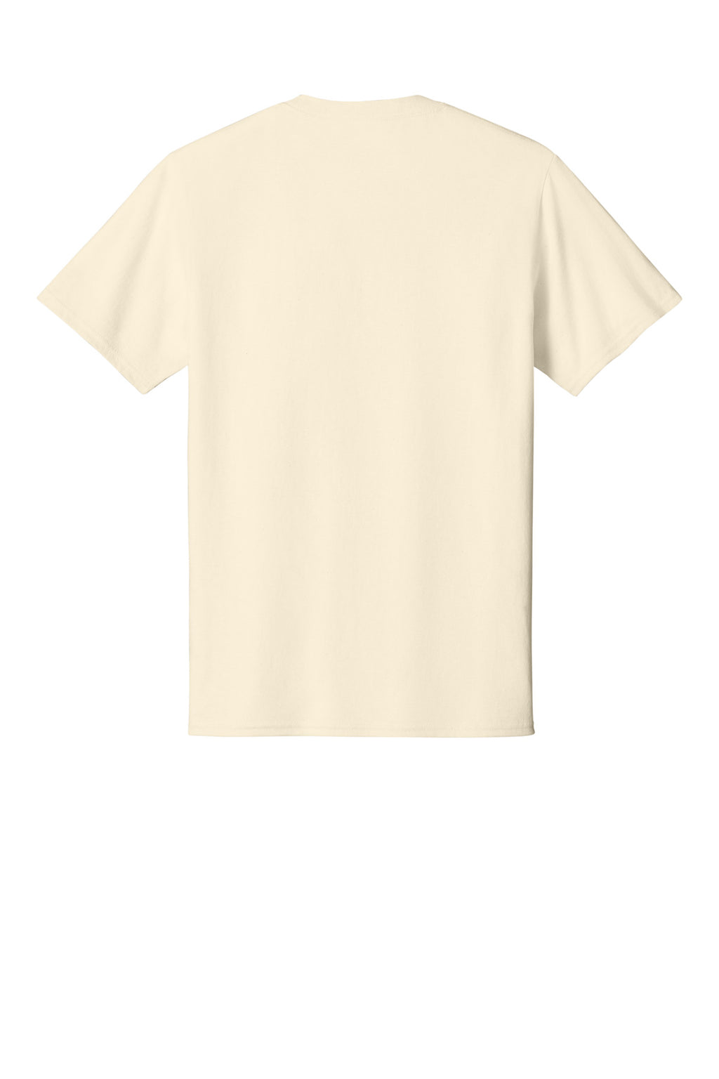 Rear View of Natural Port & Co Core Cotton Tee. PC54