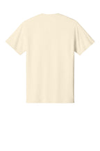 Rear View of Natural Port & Co Core Cotton Tee. PC54