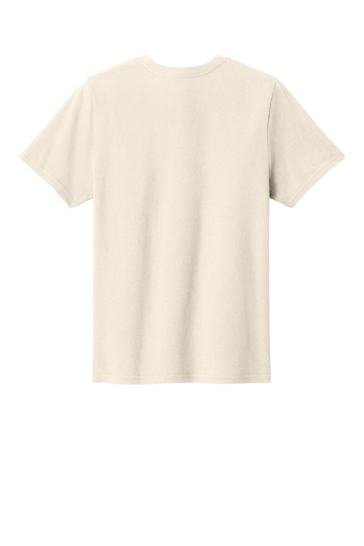 Rear View of Natural Port & Co Youth Easy Cotton Tee PC43Y