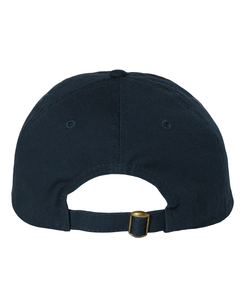 Rear View of Navy Bio-Washed Classic Dad Hat - VC300A