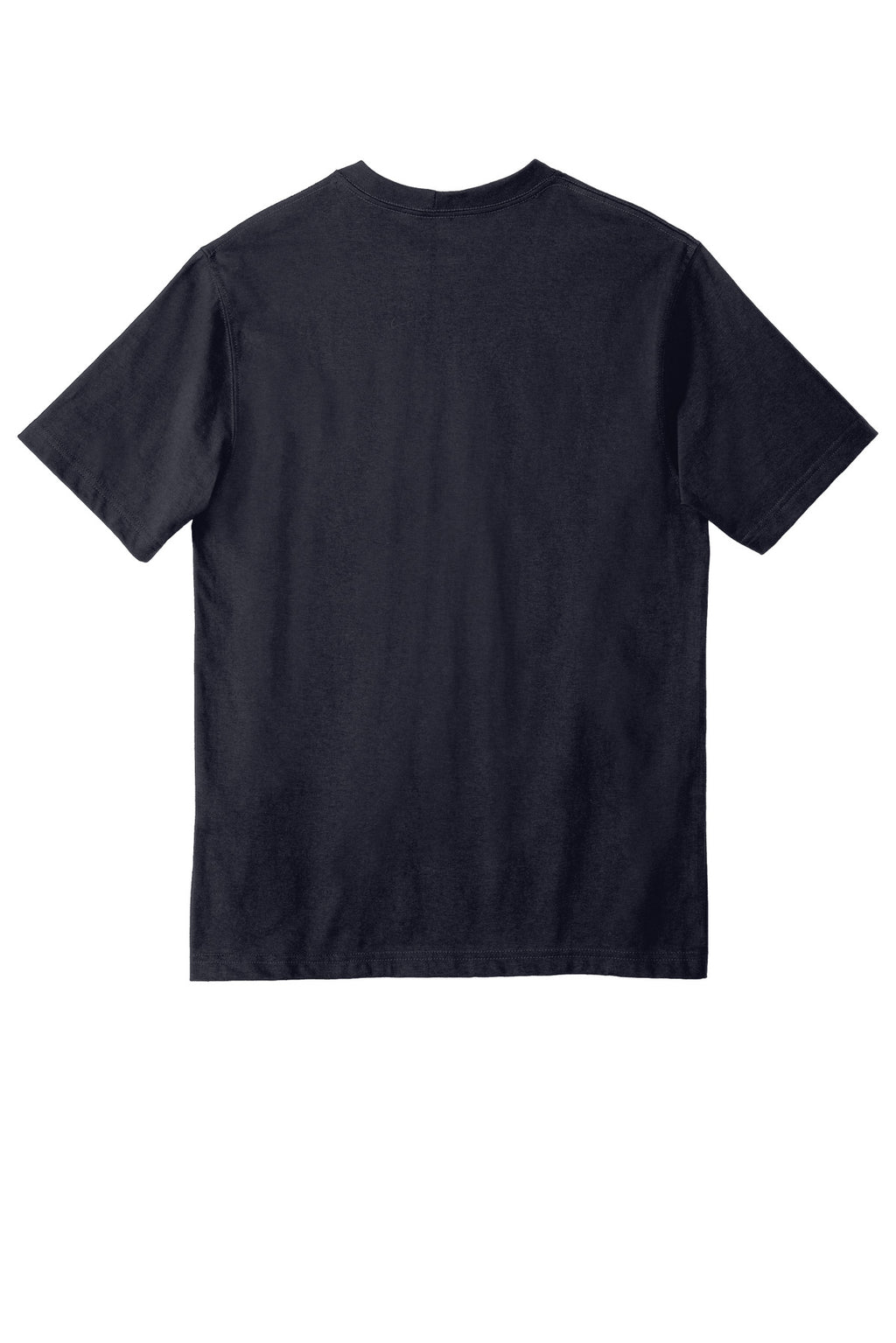 Rear View of Navy Carhartt Workwear Pocket Short Sleeve T-Shirt. CTK87