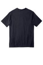 Rear View of Navy Carhartt Workwear Pocket Short Sleeve T-Shirt. CTK87