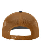 Rear View of Navy/ Carmel Snapback Trucker Cap - 112