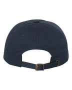 Rear View of Navy Classic Dad Hat - 6245CM