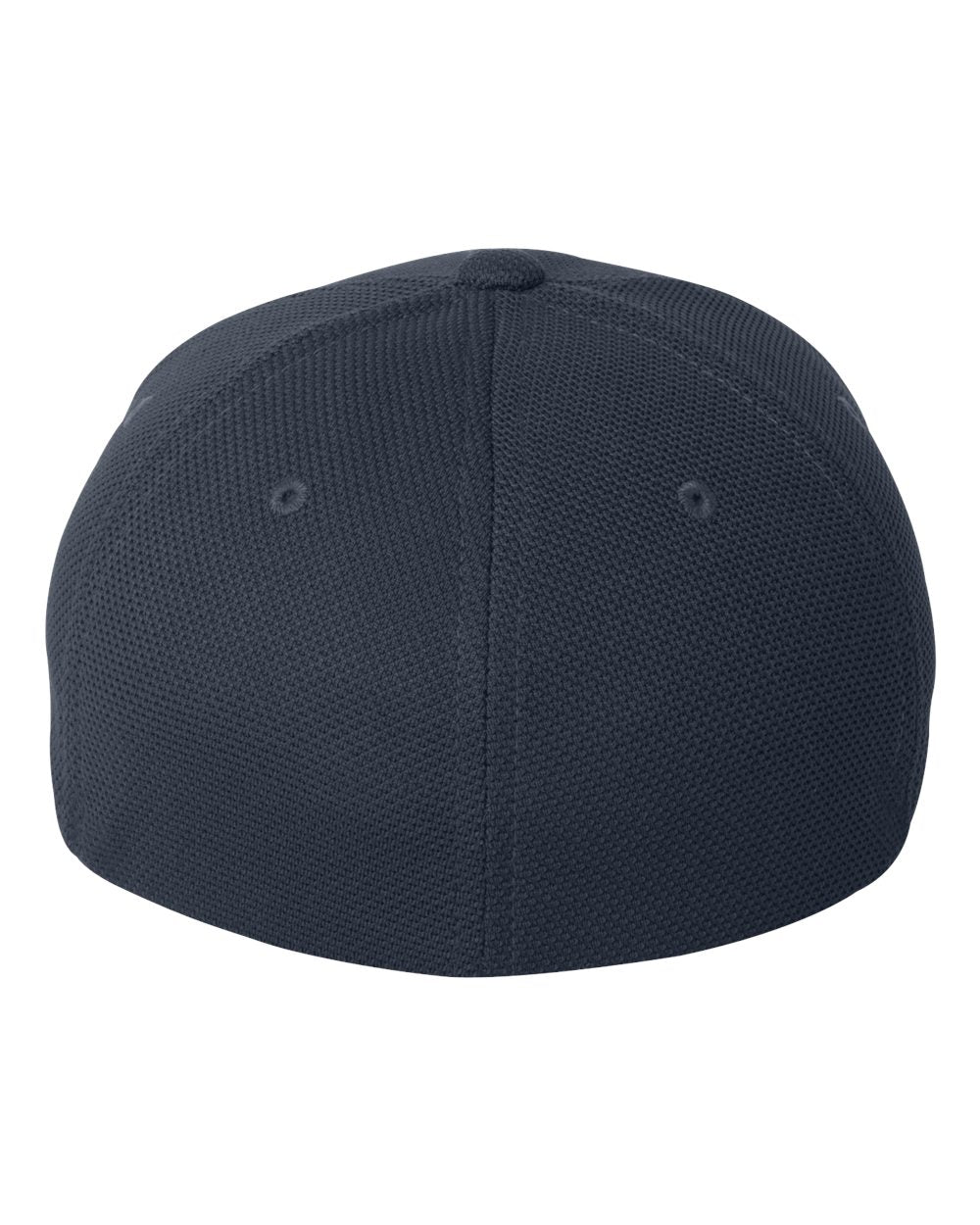 Rear View of Navy Cool & Dry Piqué Mesh Cap - 6577CD