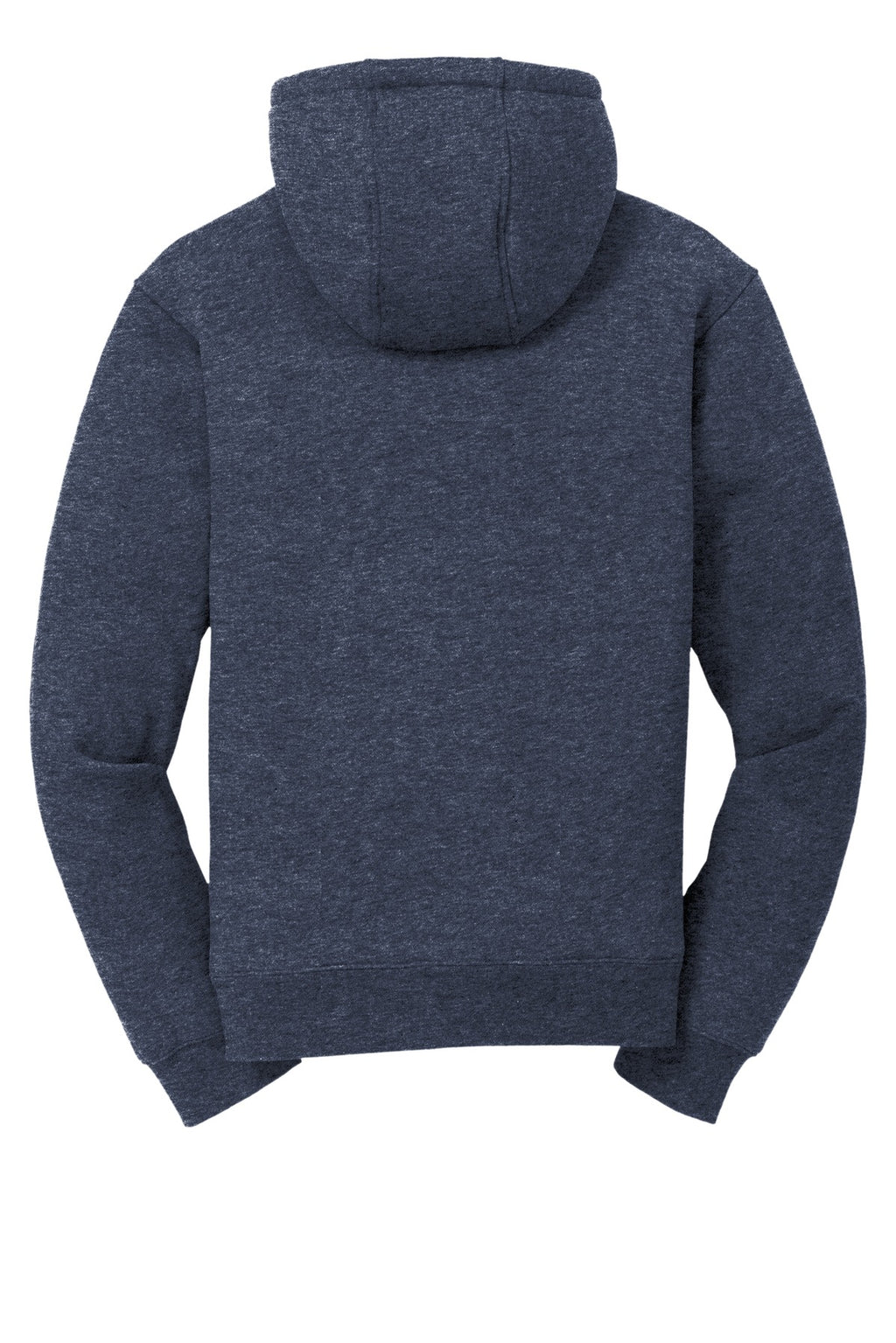 Rear View of Navy CornerStone Heavyweight Sherpa-Lined Hooded Fleece Jacket. CS625