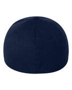 Rear View of Navy Cotton Blend Cap - 6277