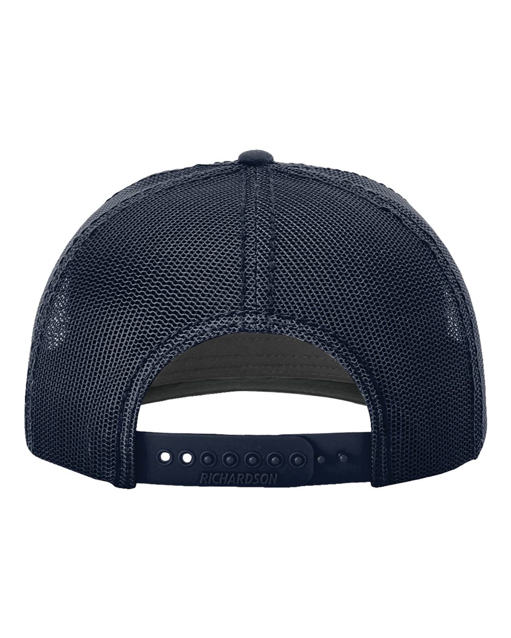 Rear View of Navy Fremont Trucker Cap - 112WF