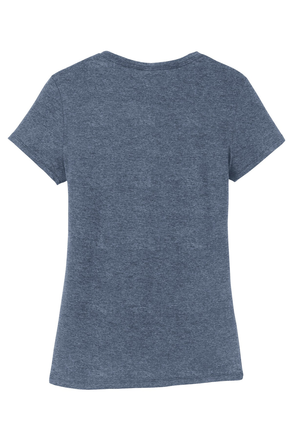 Rear View of Navy Frost District Women's Perfect Tri Tee. DM130L