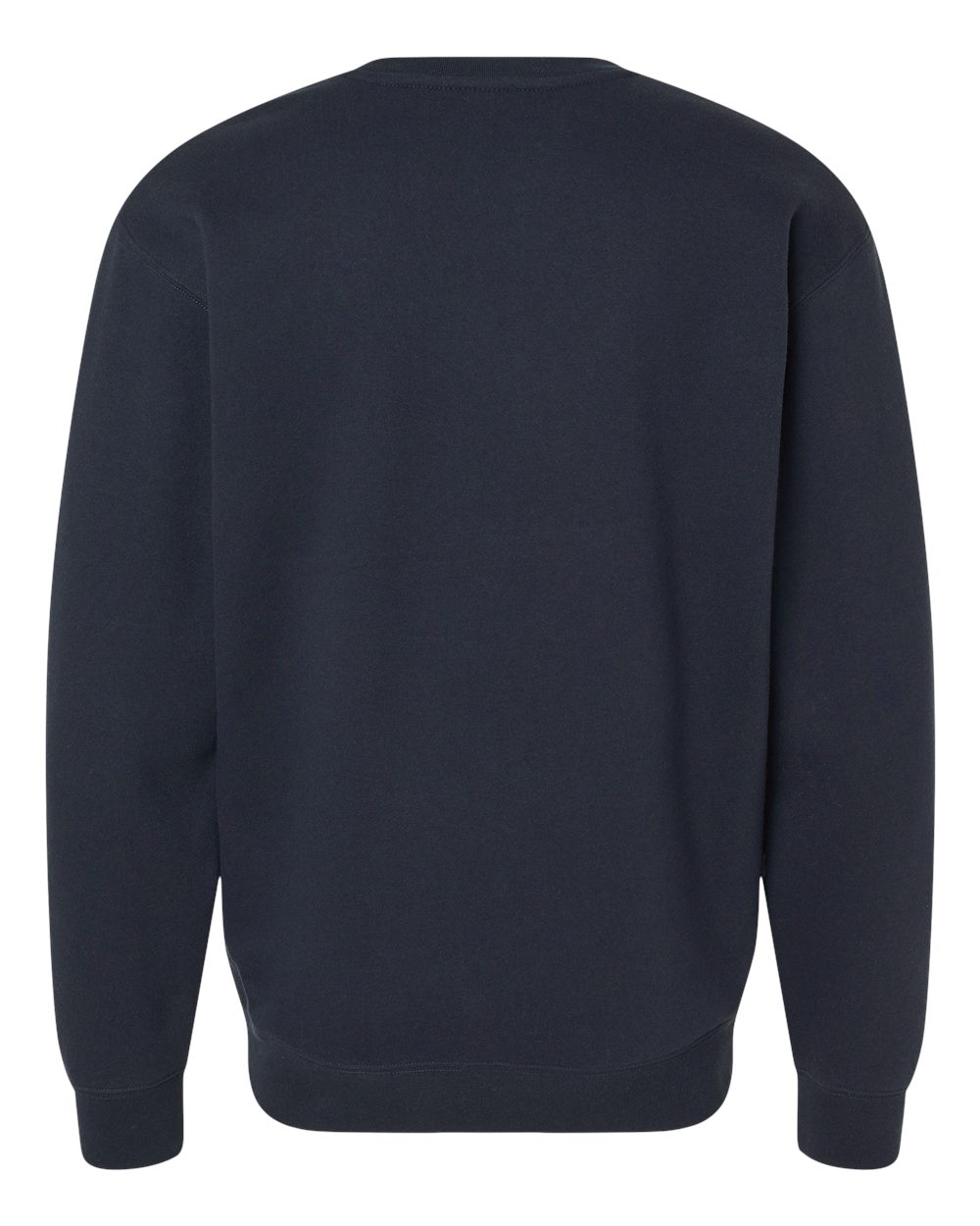 Rear View of Navy Heavyweight Crewneck Sweatshirt - IND3000