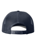 Rear View of Navy Low Pro Trucker Cap - 115