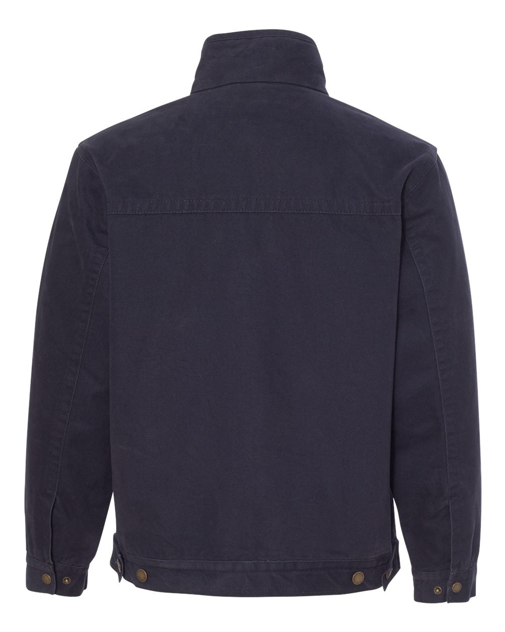 Rear View of Navy Maverick Boulder Cloth™ Jacket with Blanket Lining - 5028
