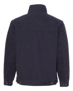 Rear View of Navy Maverick Boulder Cloth™ Jacket with Blanket Lining - 5028