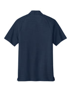 Rear View of Navy OGIO Onyx Polo. OG126