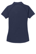 Rear View of Navy OGIO Women's Onyx Polo. LOG126