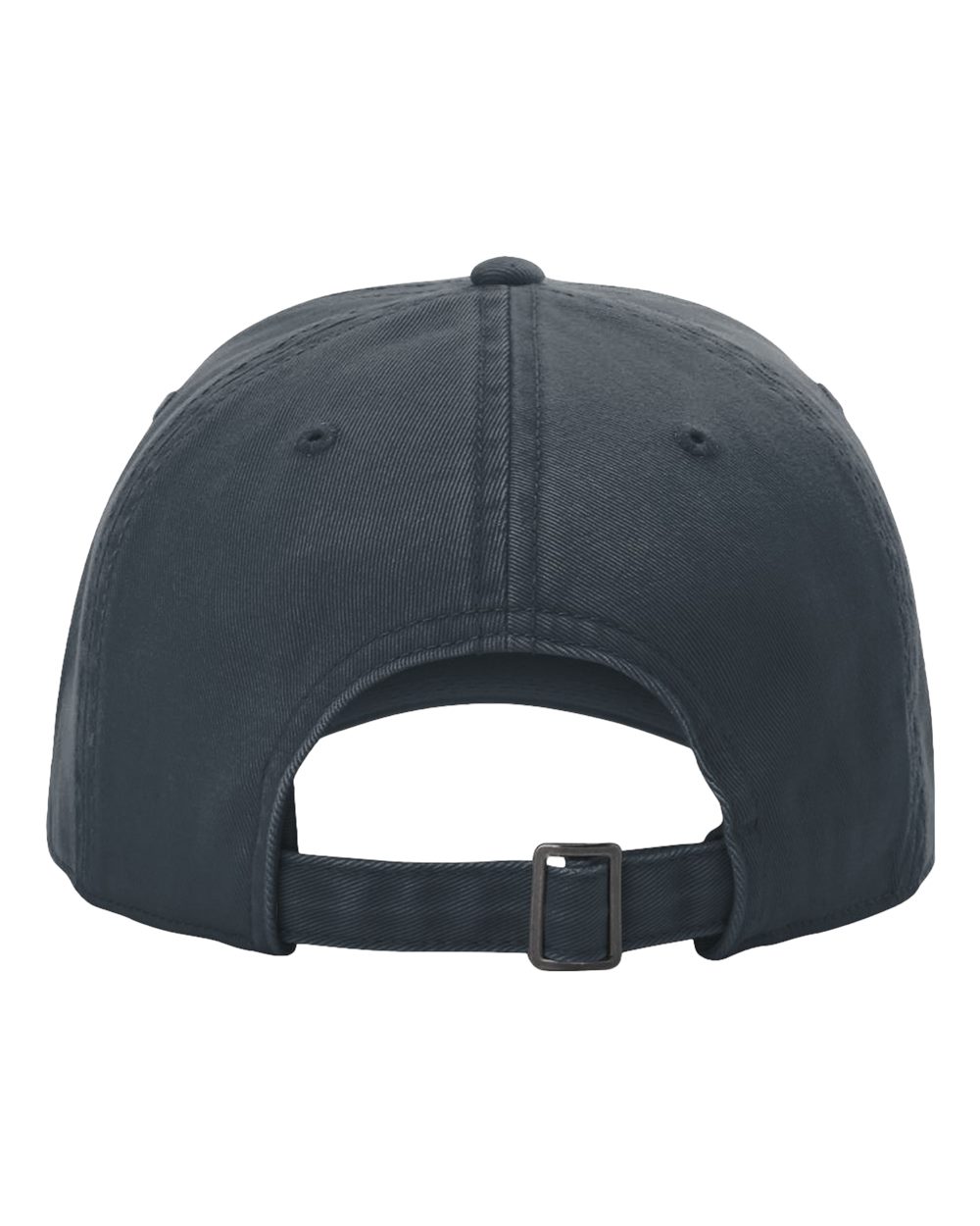 Rear View of Navy Peach Twill Dad Hat - 326