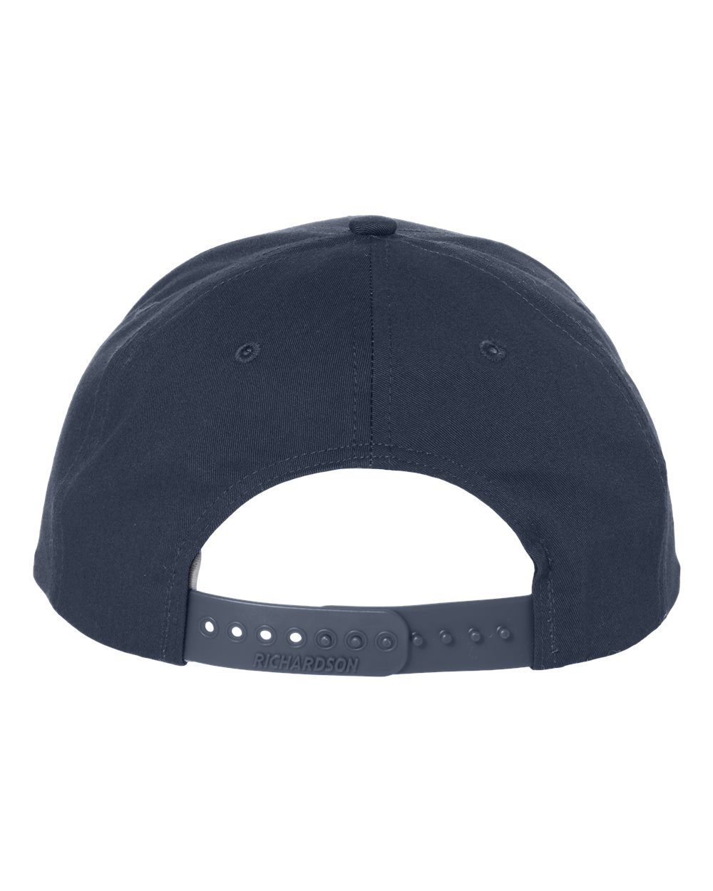 Rear View of Navy Pro Twill Snapback Cap - 212