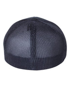 Rear View of Navy R-Flex Trucker Cap - 110