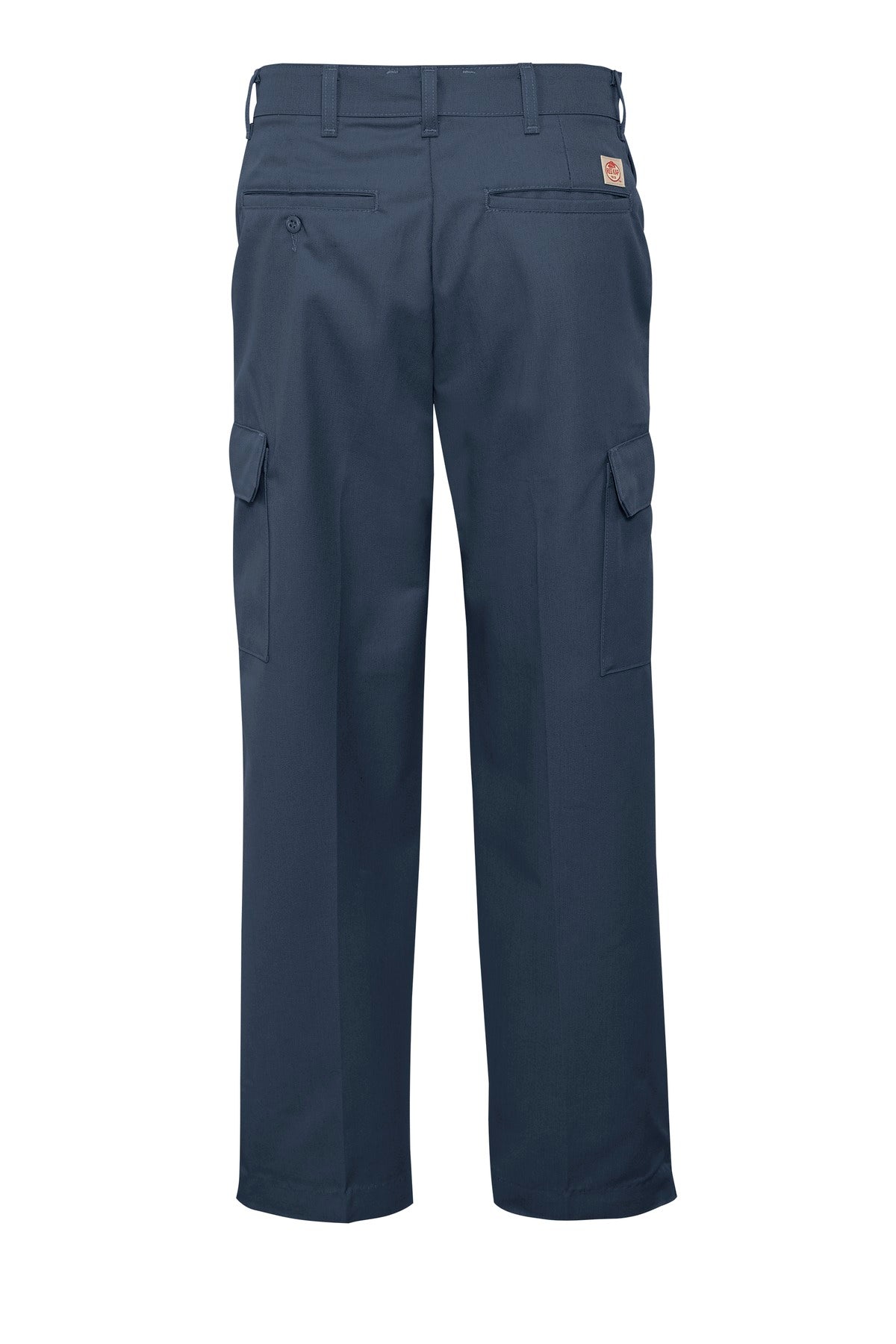 Rear View of Navy Red Kap Industrial Cargo Pant. PT88