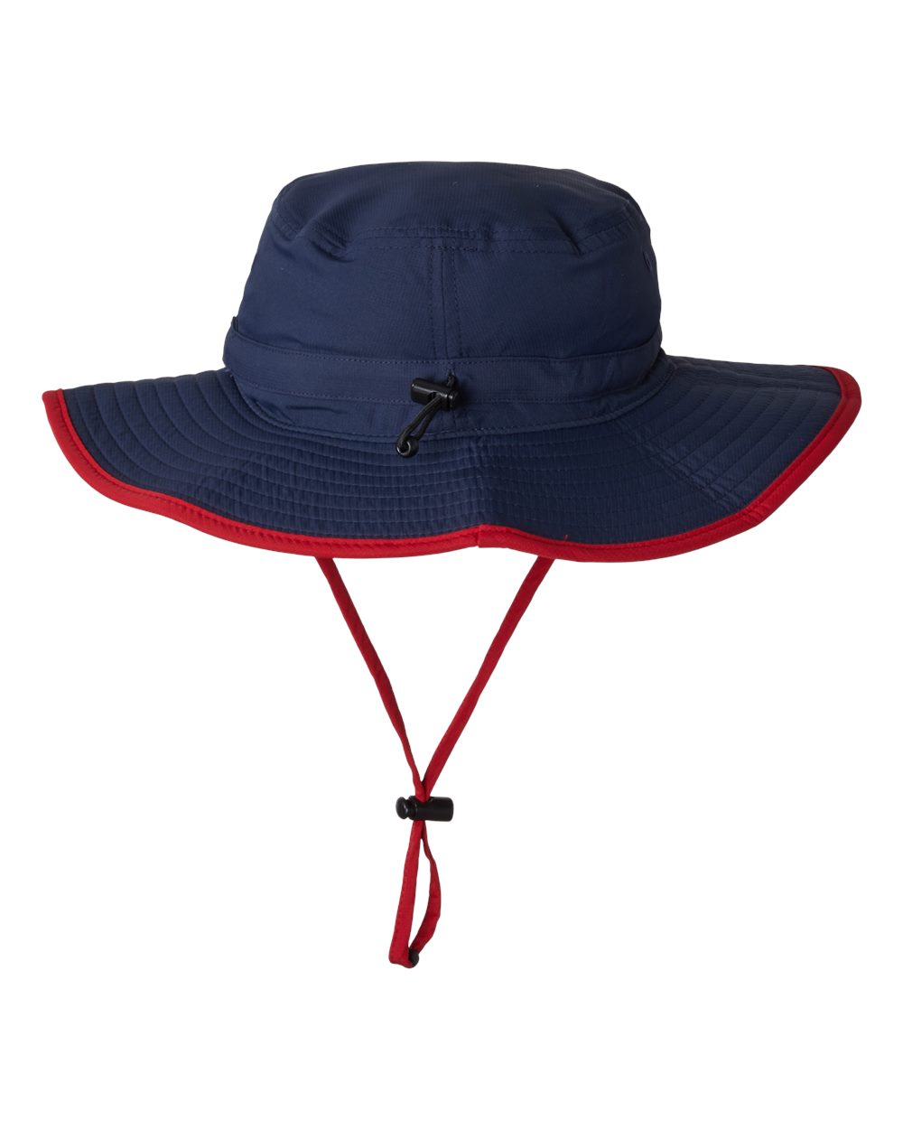 Rear View of Navy/ Red Ultralight Booney - GB400
