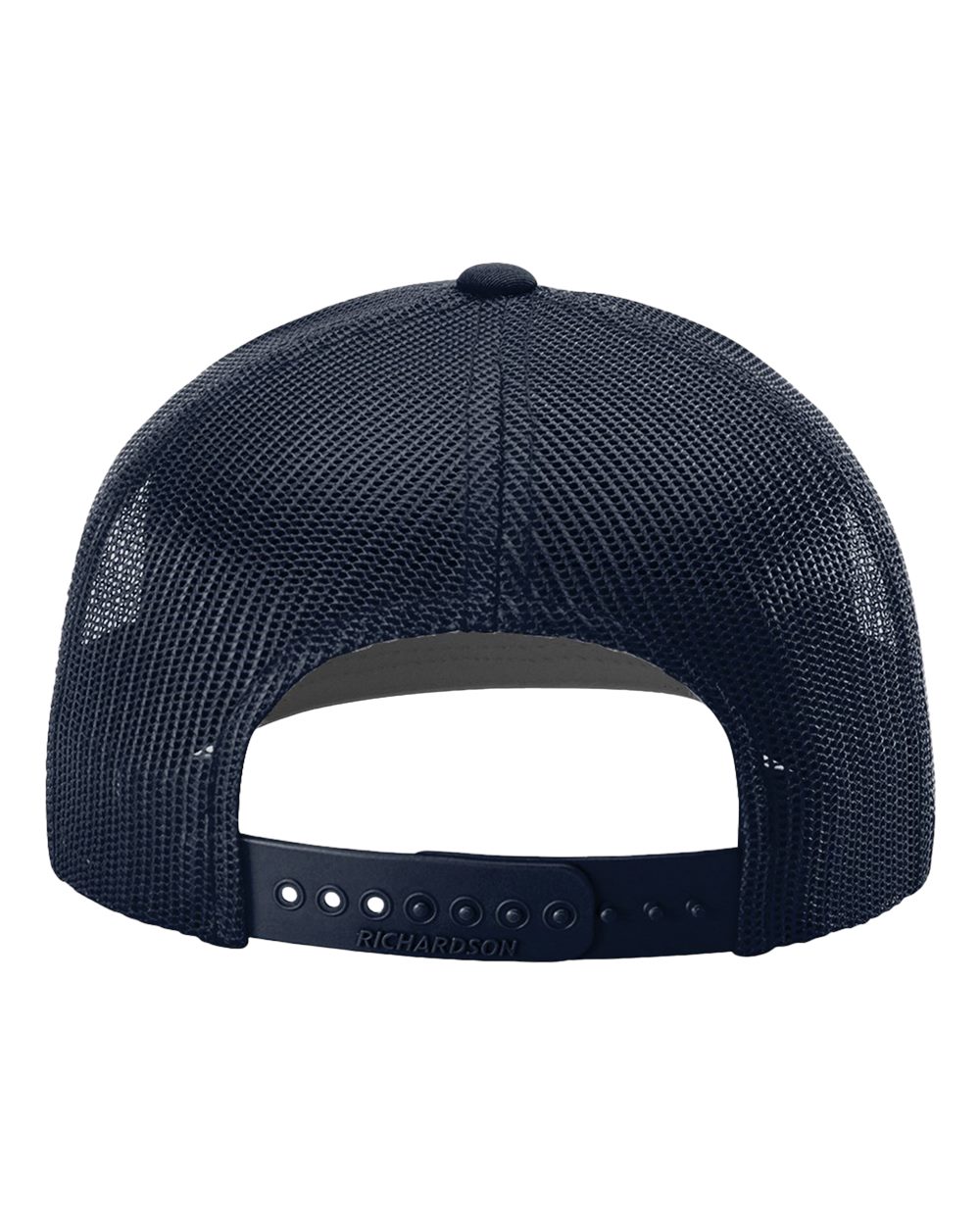 Rear View of Navy Snapback Trucker Cap - 112