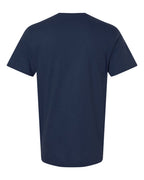Rear View of Navy Softstyle® T-Shirt - 64000