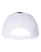 Rear View of Navy/ White Five-Panel Trucker Cap - 112FP