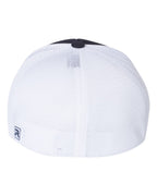 Rear View of Navy/ White Split Pulse Sportmesh R-Flex Cap - 172