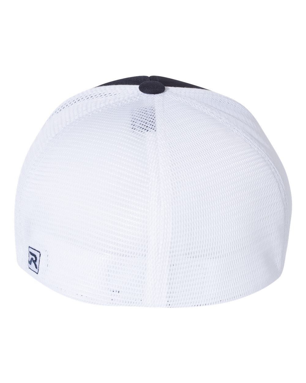 Rear View of Navy/ White Split Pulse Sportmesh R-Flex Cap - 172