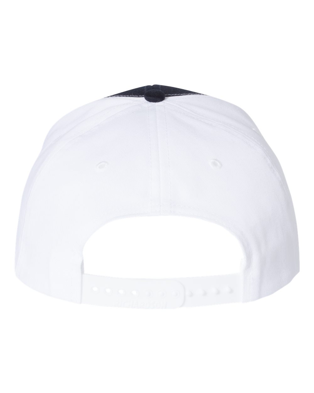 Rear View of Navy/ White Twill Back Trucker Cap - 312