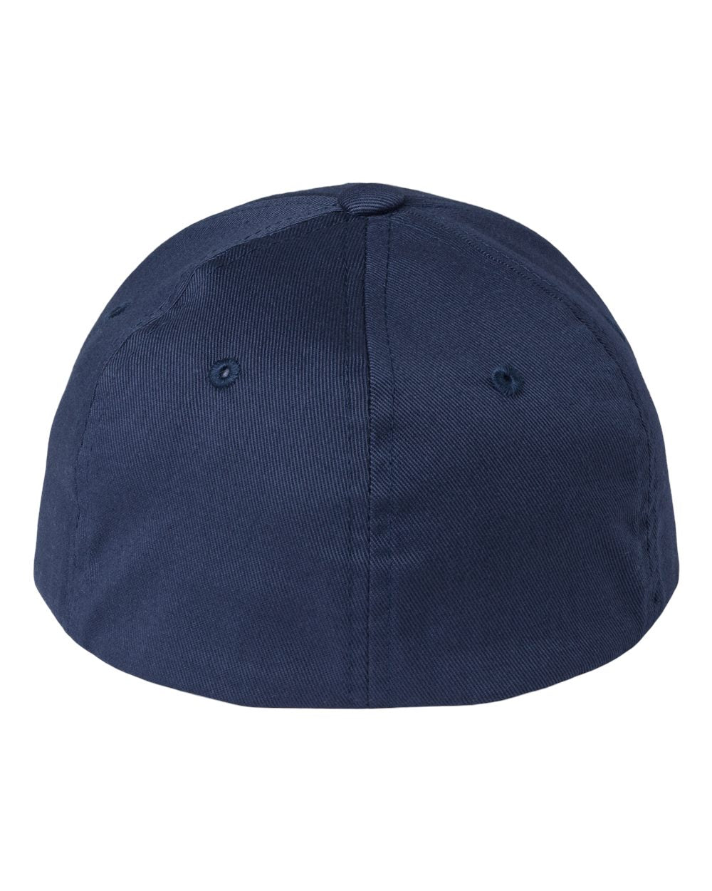 Rear View of Navy Youth Cotton Blend Cap - 6277Y