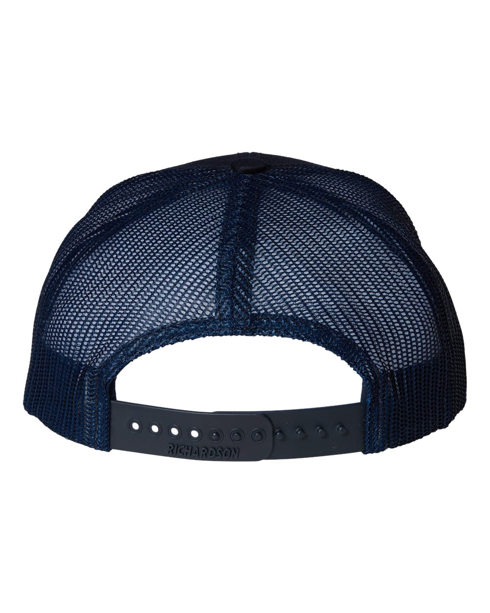 Rear View of Navy Youth Trucker Snapback Cap - 112Y