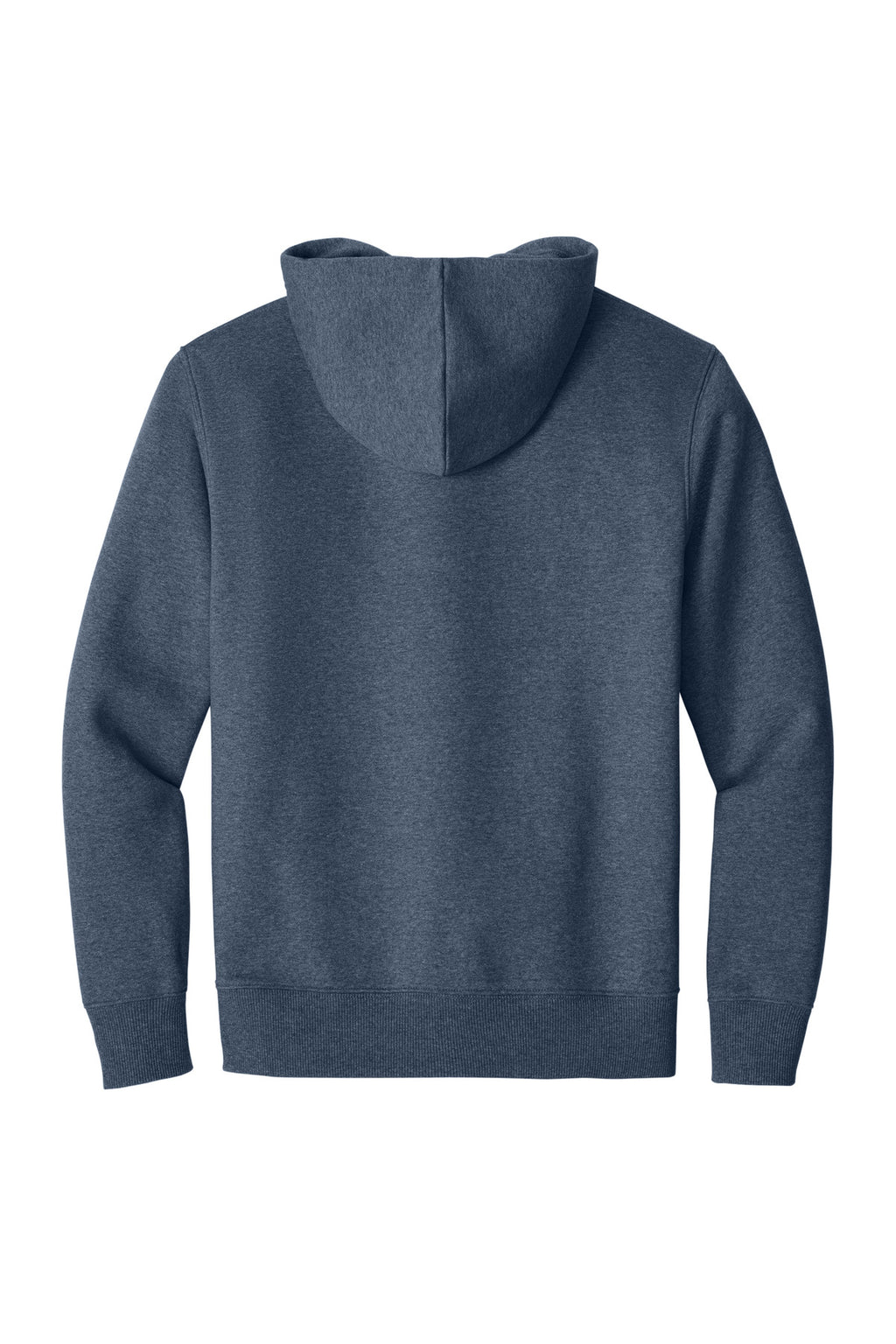 Rear View of NavyHthr District V.I.T. Super Heavyweight Fleece Hoodie DT6600