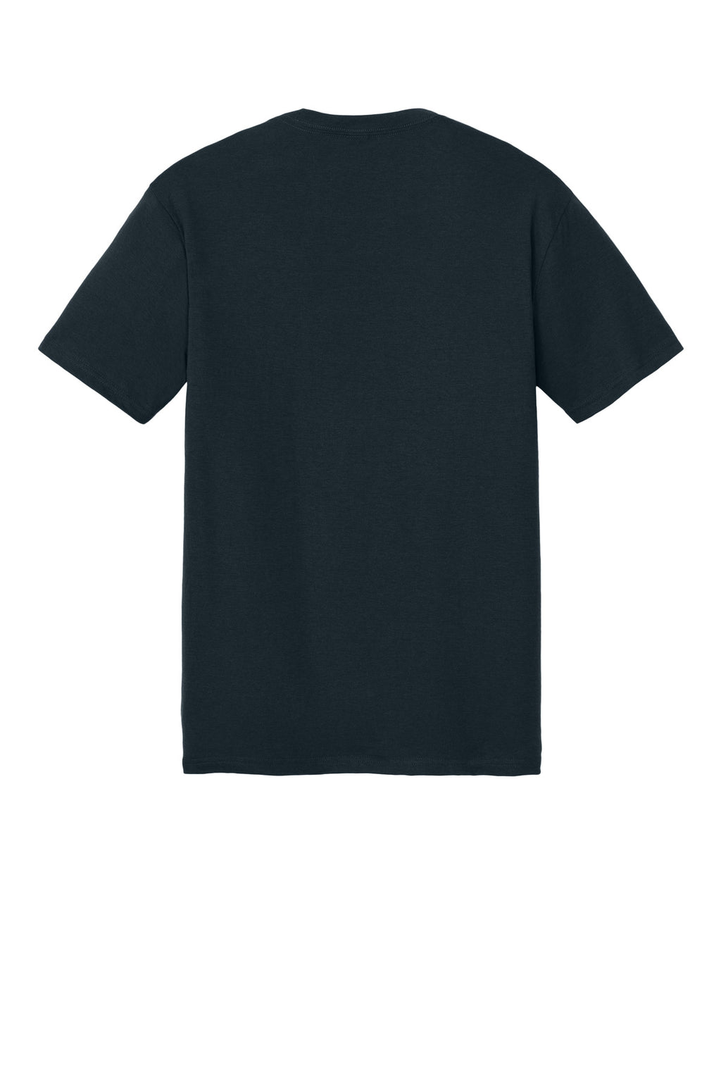 Rear View of New Navy District Perfect Tri Tee. DM130