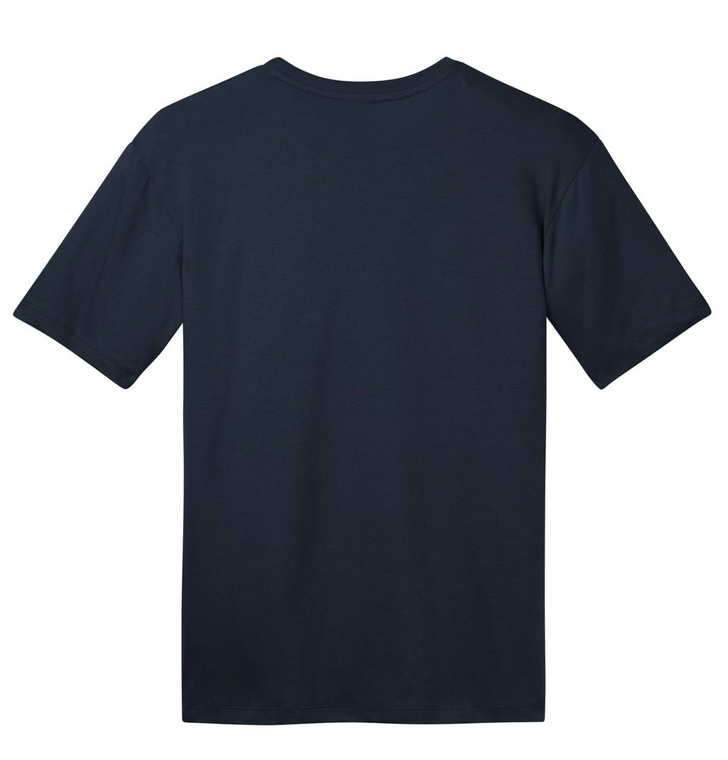 Rear View of New Navy District Perfect Weight Tee. DT104