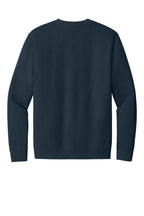Rear View of New Navy District V.I.T. Fleece Crew DT6104