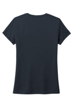 Rear View of New Navy District Women's Perfect Tri Tee. DM130L