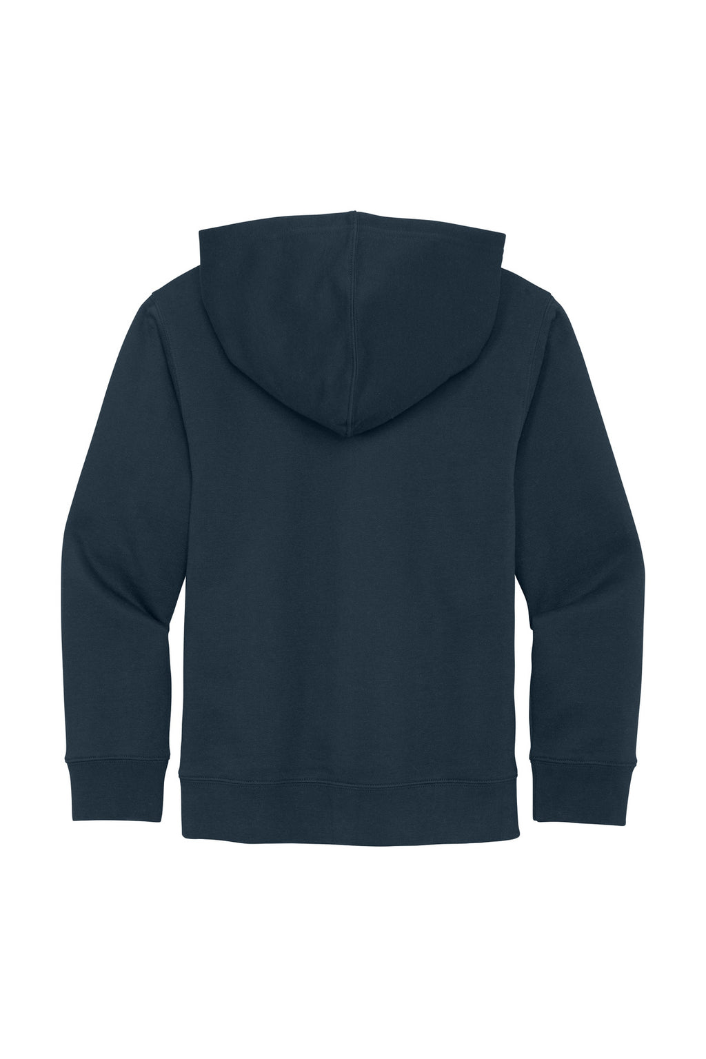 Rear View of New Navy District Youth V.I.T. Fleece Hoodie DT6100Y