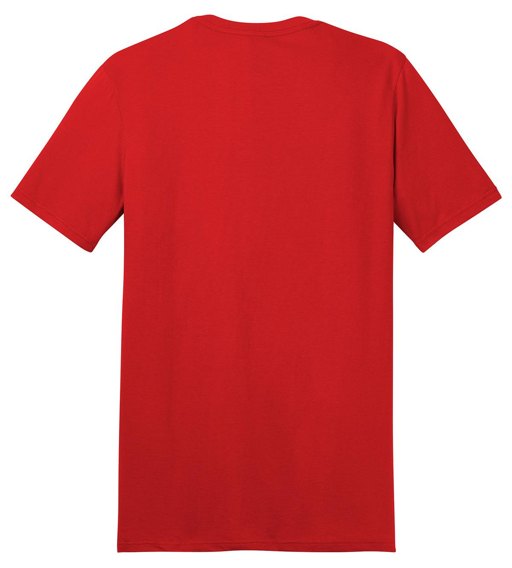 Rear View of New Red District The Concert Tee DT5000