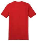 Rear View of New Red District The Concert Tee DT5000