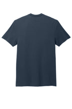 Rear View of NewNavy District Very Important Tee with Pocket. DT6000P