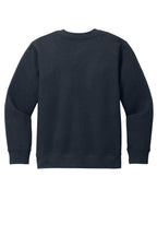 Rear View of NewNavy District Youth V.I.T. Fleece Crew DT6104Y