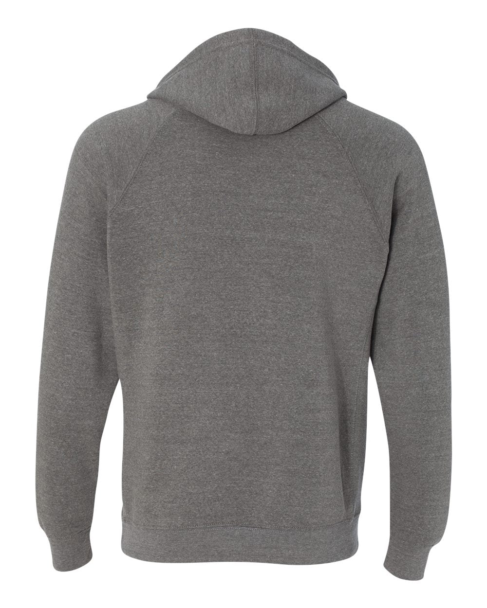 Rear View of Nickel Special Blend Raglan Hooded Sweatshirt - PRM33SBP