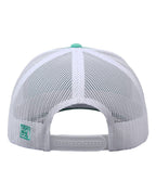 Rear View of Oasis Green/ White Everyday Trucker Cap - GB452E