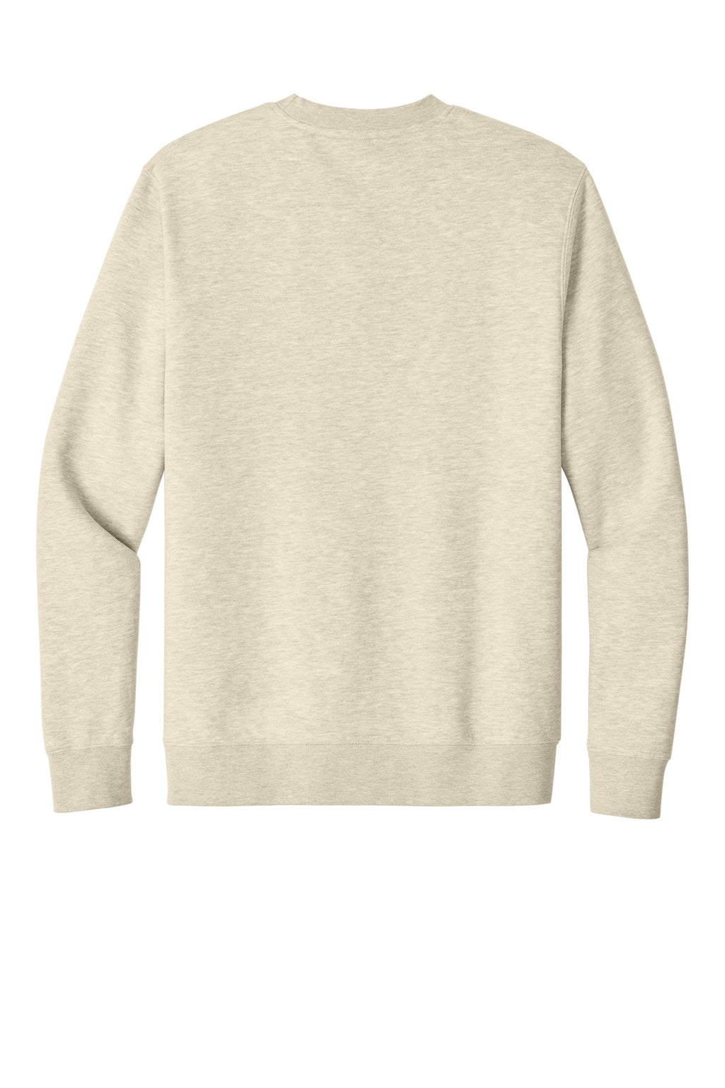 Rear View of Oatmeal Hthr District V.I.T. Fleece Crew DT6104