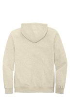Rear View of Oatmeal Hthr District V.I.T. Fleece Full-Zip Hoodie DT6102